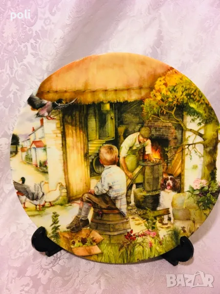 порцеланова чиния за стена , снимка 1