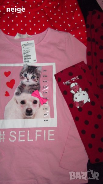 Нова блузка H&M и клин Hello kitty (9-10 г), снимка 1