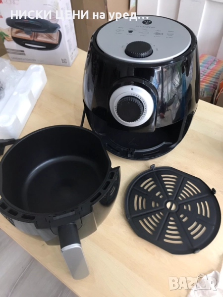 Фритюрник с горещ въздух Kochwerk 4L, 1400W черен, снимка 1