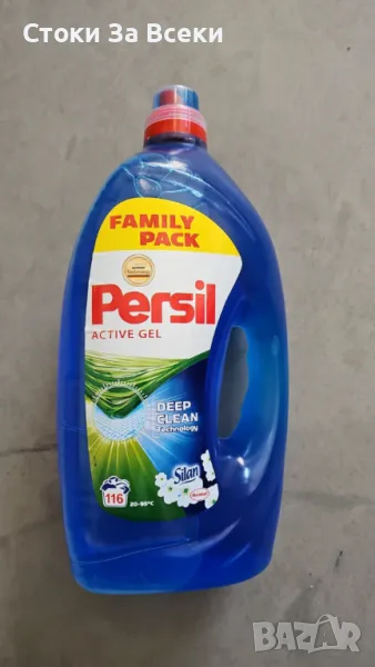Течен препарат за пране Persil Deep Clean Active Gel 5, 8 L 116 пранета, снимка 1