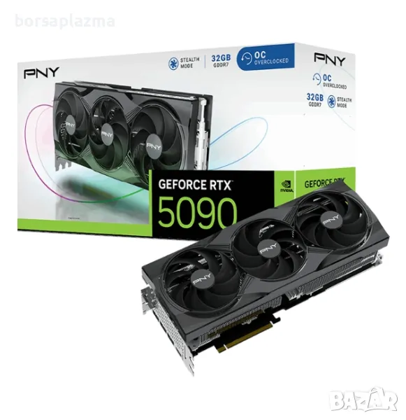 Видео карта, PNY GeForce RTX 5090 32GB Triple Fan OC, снимка 1