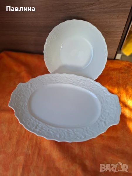 Баварски порцеланово плато и купа за салата , снимка 1