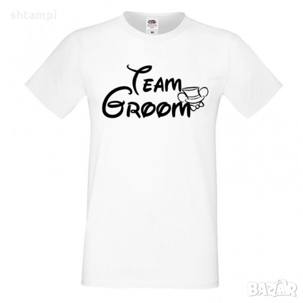 Мъжка тениска за ергенско парти TEAM GROOM Disney 01, снимка 1