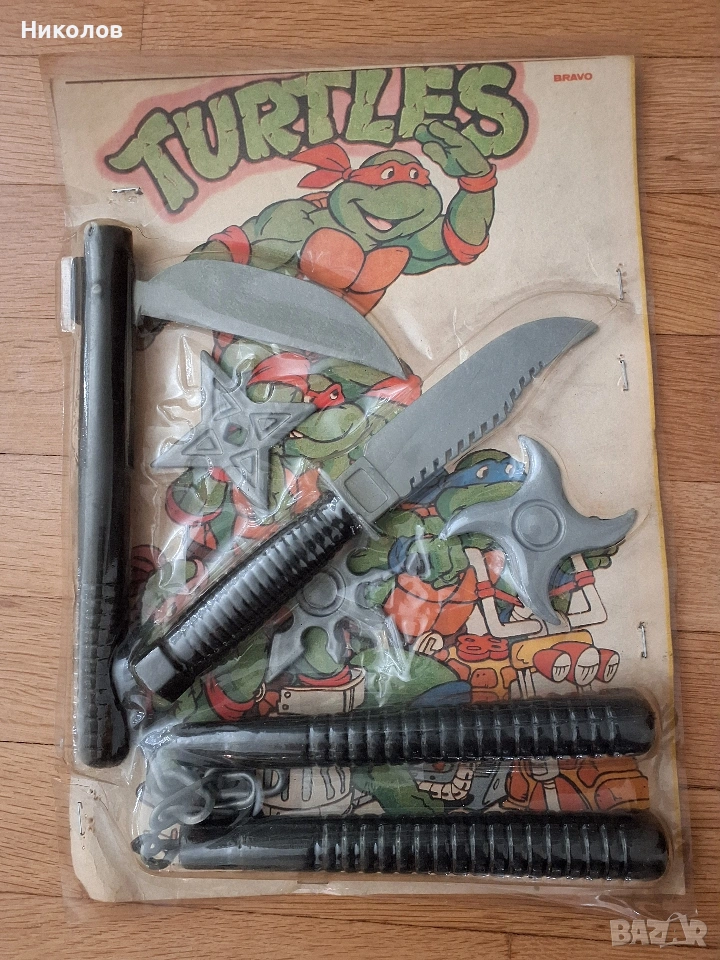 Костенурките нинджа комплект от 1991г. НОВ, снимка 1