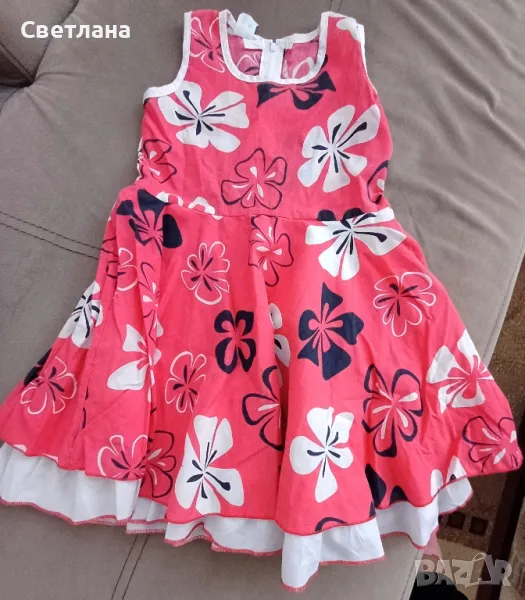 Червена детска рокля, снимка 1