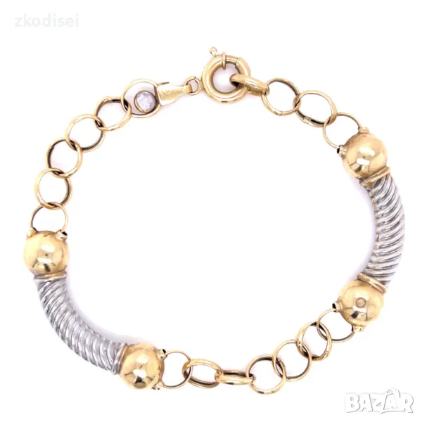 Златна дамска гривна 6,33гр. 20см.14кр. проба:585 модел:26470-2, снимка 1