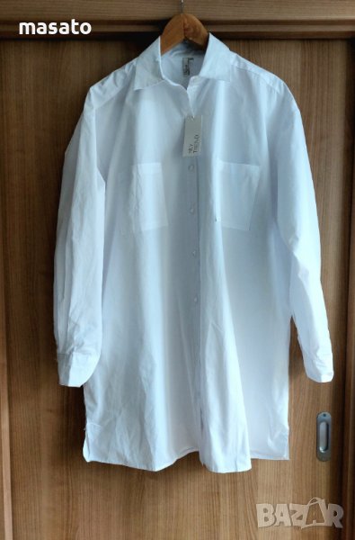 NLY TREND - овърсайз бяла риза/рокля, снимка 1