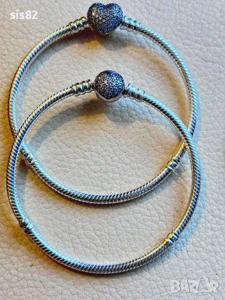 Сребърни гривни с печат Pandora , снимка 1