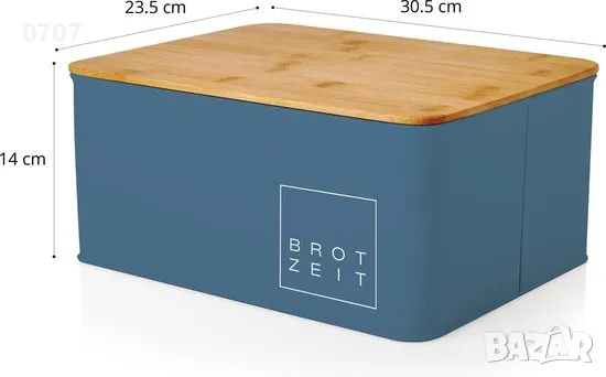 Кутия за храна с бамбукови дъска , снимка 1