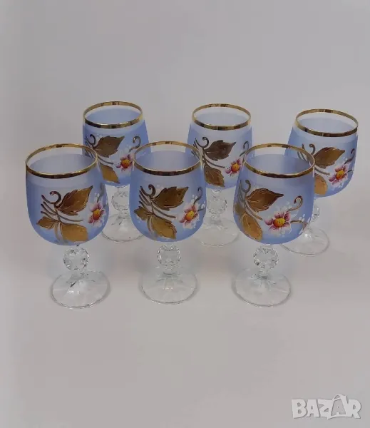 6 чаши Бохемия, снимка 1