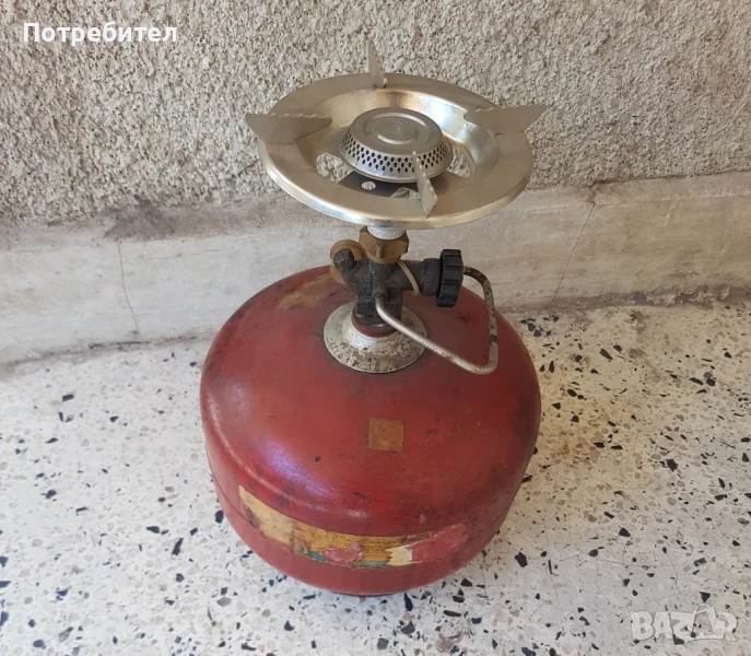 Туристическа газова бутилка с котлон, снимка 1
