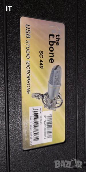 Студиен микрофон t.bone SC 440, снимка 1