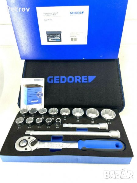 GEDORE - 1/2" PROFI Гедория !! Mобилна !! C- Профил вложки 10 - 32 mm !! ЧИСТО НОВА !!!  GERMANY !!!, снимка 1