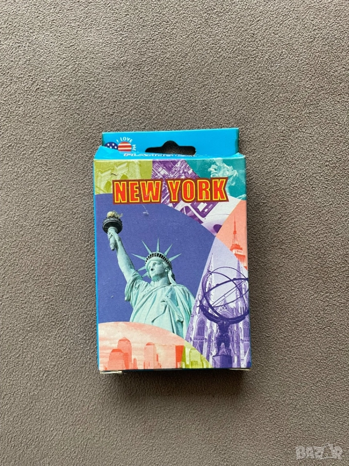 Нови запечатани карти за игра с тематичен дизайн New York, снимка 1