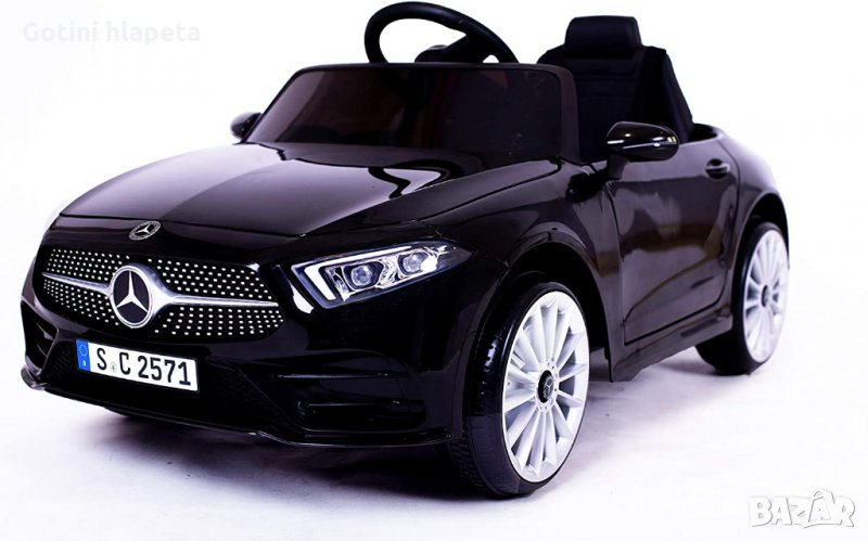 Акумулаторна кола Mercedes Benz CLS350 -12V с меки гуми с Кожена седалка МP3, снимка 1