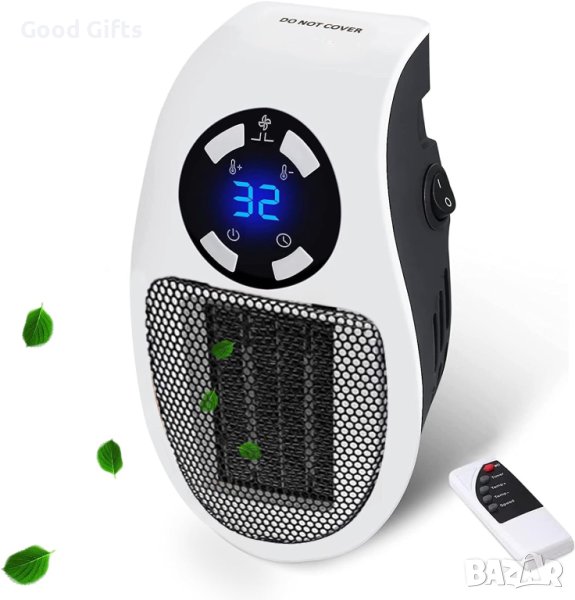 Мощна LED Портативна мини преносима печка с дистанционно, снимка 1