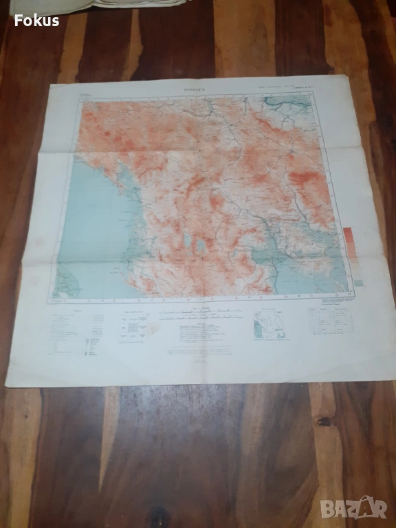 Стара карта на Европа, снимка 1