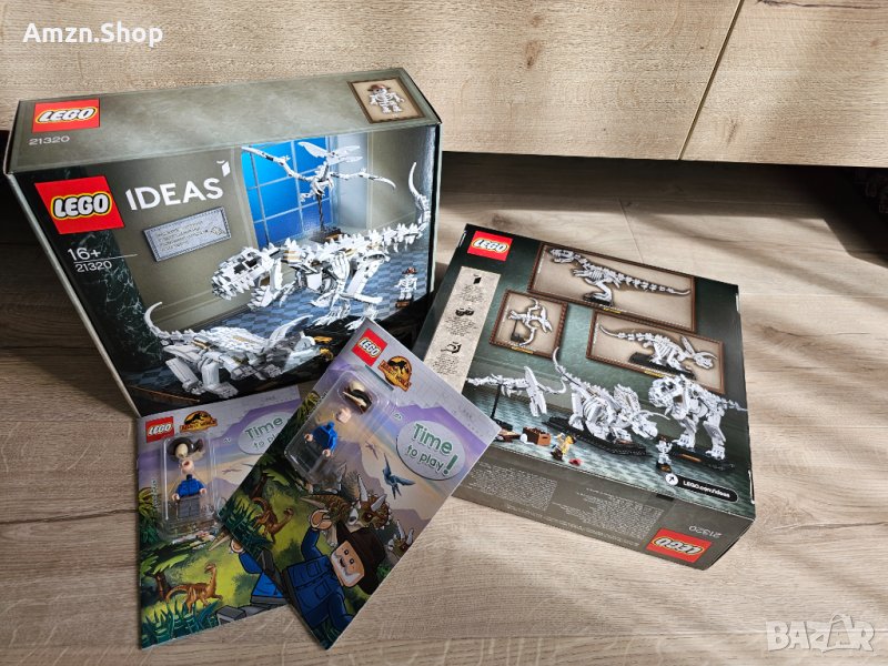 Lego Ideas 21320 Dinosaur Fossils Вкаменелости на динозаври + подарък книга Lego jurassic с фигурка, снимка 1
