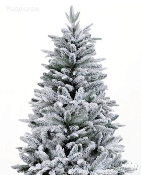 Изкуствена елха K r i n g Melbourne, Цялата заснежена с метална стойка., снимка 1