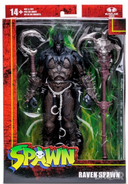 Екшън фигура McFarlane Comics: Spawn - Raven Spawn (Small Hook), 18 cm, снимка 1