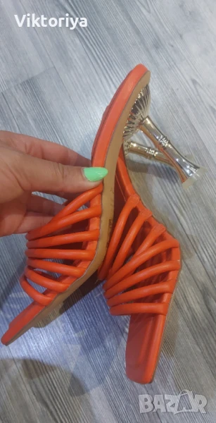 Дамскй сандали на висок ток, снимка 1