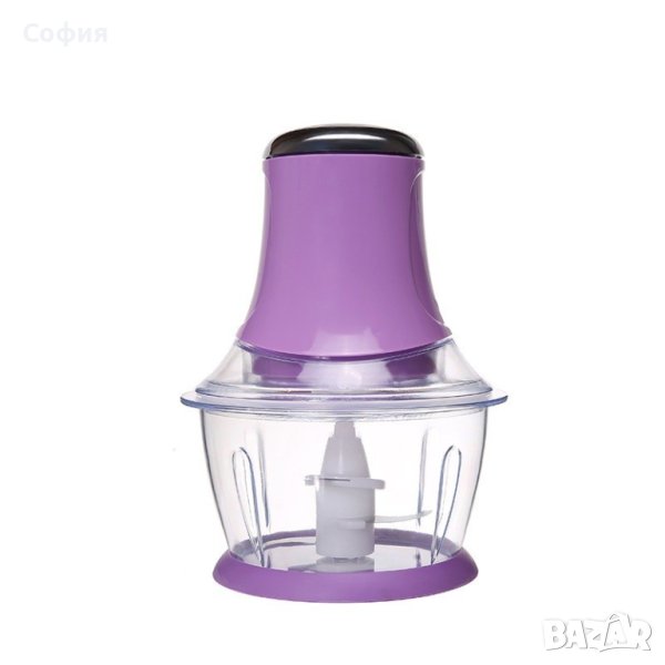 Компактен мултифункционален кухненски чопър с 4 S-образни остриета, снимка 1