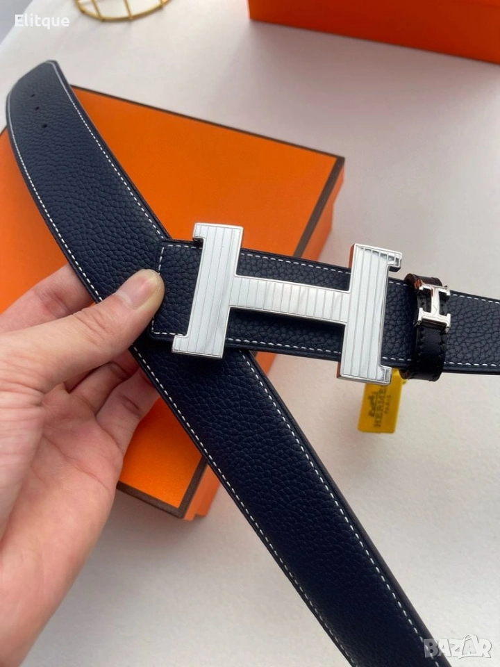 колани от естествена кожа в кутия hermes , снимка 1