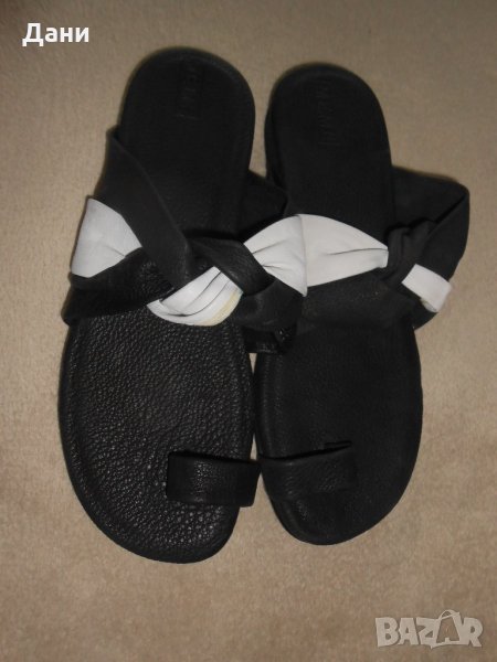 Елегантни кожени чехли meme 100 % кожа , снимка 1