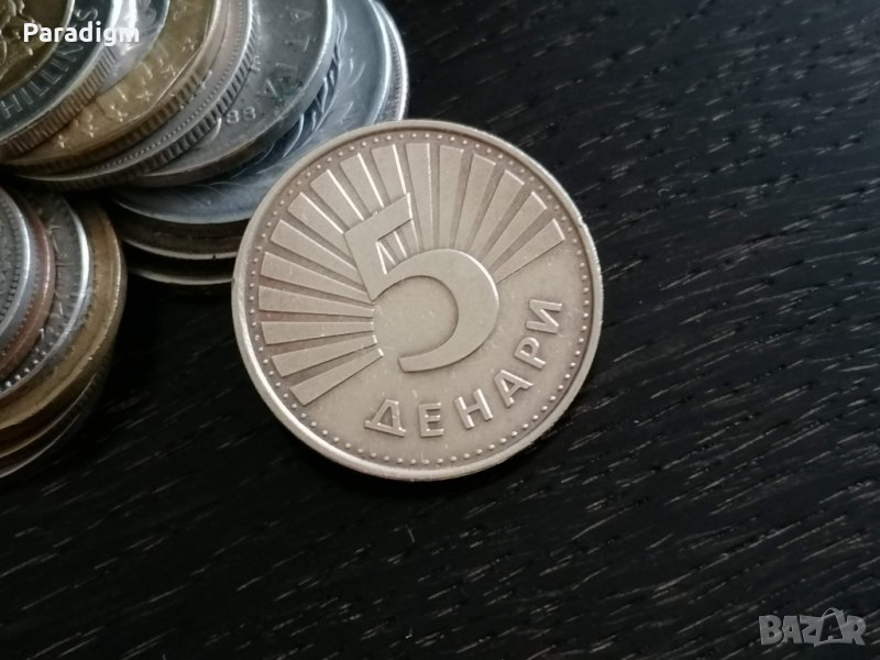 Mонета - Македония - 5 денари | 2001г., снимка 1