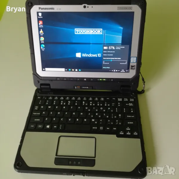 Panasonic Toughbook CF-20 i5-6Y57 FHD 8 ram+ IPS Touch + Keyboard dock Win 10, снимка 1