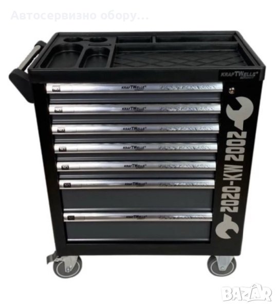 Количка за инструменти със 7 чекмеджета, от които 6 са пълни с инструменти., снимка 1