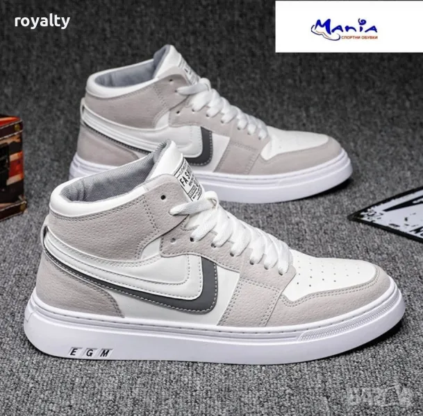 Мъжки кецове в бяло и сиво , снимка 1