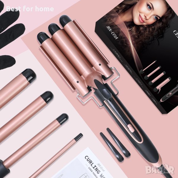 Керамична маша с 5 сменяеми накрайника Lofamy 5 в 1, снимка 1