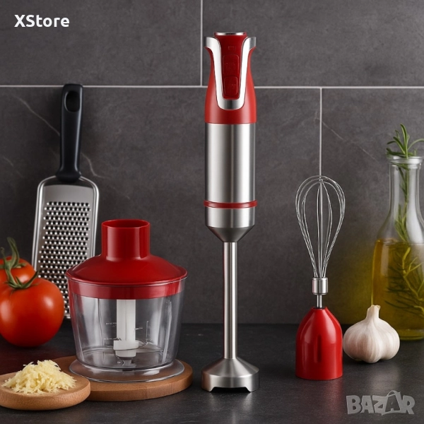 Пасатор 3 в 1 с чопър и бъркалка Royalty Line RL-ESMS800, снимка 1