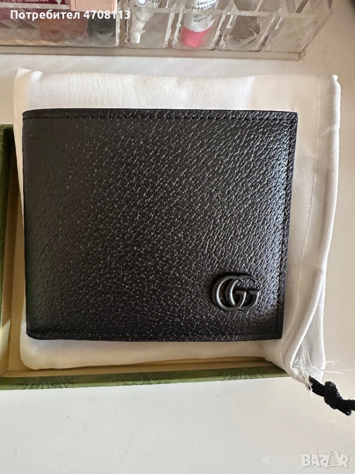 Портфейл от естествена кожа Gucci, снимка 1
