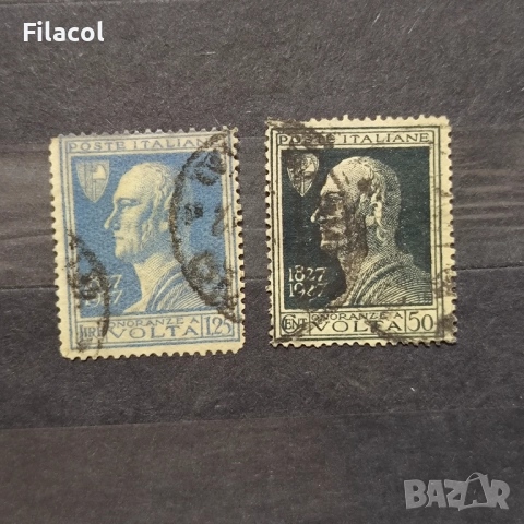 Италия 1927 г. 1927 г. 100-годишнината от смъртта на Волта