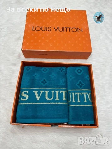 Louis Vuitton Луксозни Хавлии - 2бр. в кутия - Налични Различни Цветове Код E698, снимка 4 - Хавлиени кърпи - 51151630