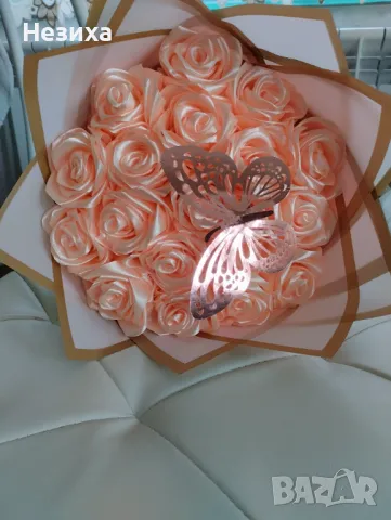 Сатенени букети , снимка 7 - Изкуствени цветя - 47982730