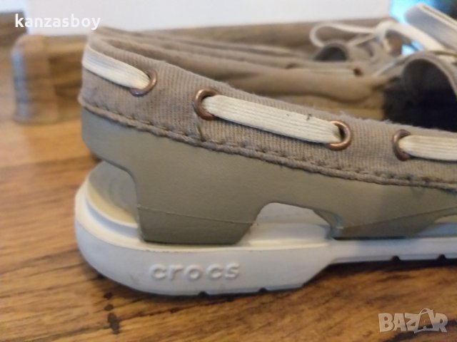  crocs Khaki/Stucco Boat Shoes - страхотни дамски обувки, снимка 6 - Сандали - 32713703