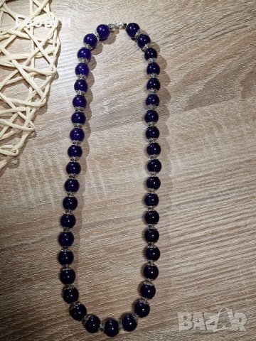 Уникална масивна огърлица и гривна от сребро и Пурпурен Аметист , снимка 2 - Други - 38775274