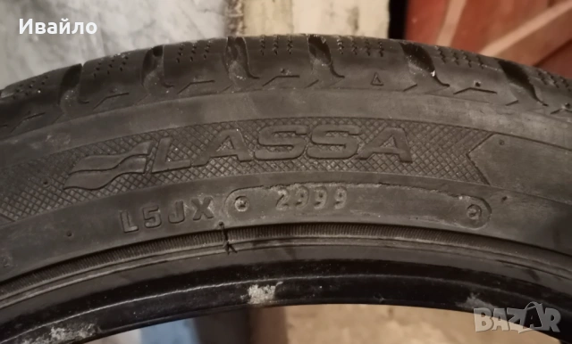 Продавам 1 брой зимна гума 245.45.18 дот 2019 Lassa , снимка 4 - Гуми и джанти - 53535364