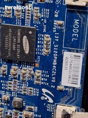 TCon BOARD ,13Y_S120PMB4C2LV0.2,TOSHIBA 40L7335D for 40inc DISPLAY 96.40S03.003, снимка 2 - Части и Платки - 47425602