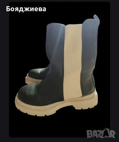 Зелени боти, 38 номер, снимка 2 - Дамски боти - 48037009