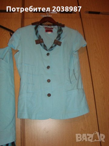 дамски ленен много ефирен костюм , снимка 10 - Костюми - 22423353