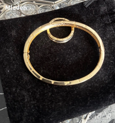 Пръстен и гривна Булгари/Bvlgari 14 карата златно покритие