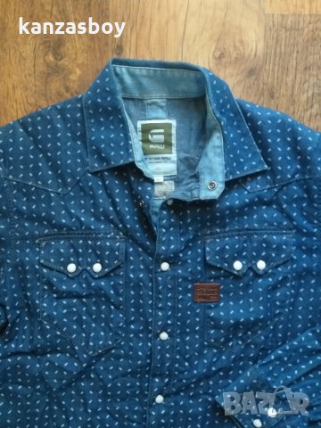 g-star rco cowboy opposing shirt - страхотна мъжка риза КАТО НОВА, снимка 5 - Ризи - 34803862
