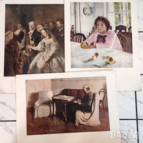 Картини, репродукция на Третяковска галерия, Москва. , снимка 10 - Картини - 53149697