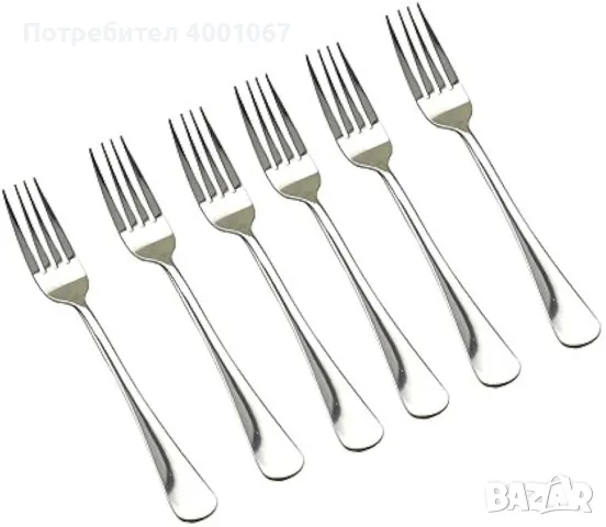  комплект от 6 десертни вилички, снимка 1