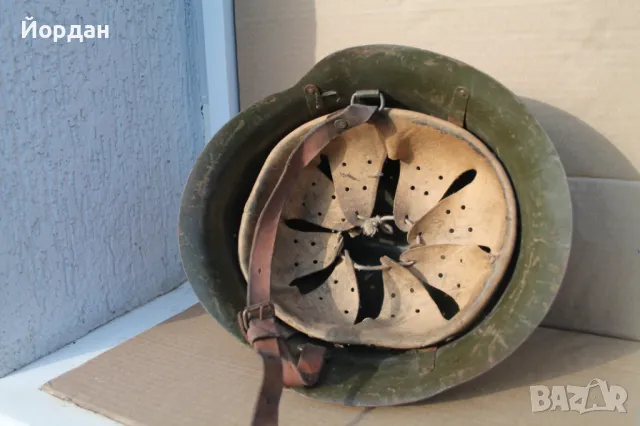 Българска военна каска модел 1936-та година, снимка 6 - Антикварни и старинни предмети - 47608281