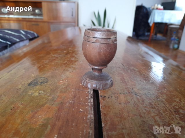 Стара дървена чаша,чашка,бокал #6
